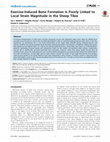 Research paper thumbnail of Exercise-induced bone formation is poorly linked to local strain magnitude in the sheep tibia