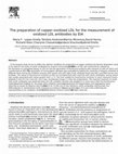 Research paper thumbnail of The preparation of copper-oxidized LDL for the measurement of oxidized LDL antibodies by EIA