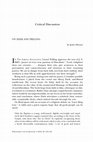 Research paper thumbnail of On Žižek and Trilling