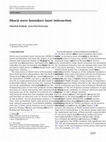 Research paper thumbnail of Shock wave boundary layer interaction