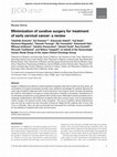 Research paper thumbnail of Minimization of curative surgery for treatment of early cervical cancer: a review