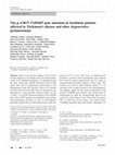 Research paper thumbnail of The p.A382T TARDBP gene mutation in Sardinian patients affected by Parkinson's disease and other degenerative parkinsonisms