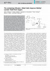 Research paper thumbnail of Tin-containing Silicates: Alkali Salts Improve Methyl Lactate Yield from Sugars