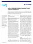 Research paper thumbnail of Effect of virtual reality training on laparoscopic surgery: randomised controlled trial