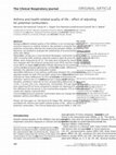 Research paper thumbnail of Asthma and health‐related quality of life–effect of adjusting for potential confounders