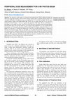 Research paper thumbnail of PERIPHERAL DOSE MEASUREMENT FOR 6 MV PHOTON BEAM