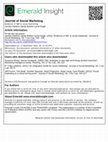 Research paper thumbnail of Evidence of IMC in social marketing