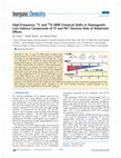 Research paper thumbnail of High-Frequency 13C and 29Si NMR Chemical Shifts in Diamagnetic Low-Valence Compounds of Tl(I) and Pb(II): Decisive Role of Relativistic Effects