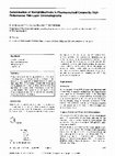 Research paper thumbnail of Determination of methyl nicotinate in pharmaceutical creams by high-performance thin-layer chromatography