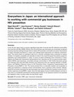 Research paper thumbnail of Everywhere in Japan: an international approach to working with commercial gay businesses in HIV prevention