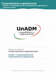 Comportamiento organizacional Unidad 1. Contextualización del comportamiento organizacional Contenido nuclear Cover Page