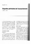 Research paper thumbnail of Séquelles périnéales de l'accouchement