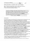 Research paper thumbnail of Eating disorders in patients with cystic fibrosis