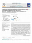 Research paper thumbnail of High-precision measurements of seawater Pb isotope compositions by double spike thermal ionization mass spectrometry