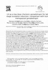 Research paper thumbnail of LH as a low dose chorionic gonadotropin for late stage ovulation induction: comparison with human menopausal gonadotropin