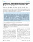 Research paper thumbnail of The Polyamine Inhibitor Alpha-Difluoromethylornithine Modulates Hippocampus-Dependent Function after Single and Combined Injuries