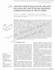 Research paper thumbnail of [Attention-deficit/hyperactivity disorder in childhood/adolescence and impairments associated with daily life: French data from the European Lifetime Impairment Survey]