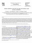 Research paper thumbnail of Global validation of IRI TEC for high and medium solar activity conditions