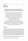 Research paper thumbnail of Mechanisms ensuring optimal conditions of implantation and embryo development in the pig