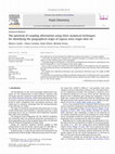 Research paper thumbnail of The potential of coupling information using three analytical techniques for identifying the geographical origin of Liguria extra virgin olive oil