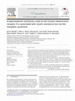 Research paper thumbnail of A polymorphism (D20S32e) close to the human melanocortin receptor 3 is associated with insulin resistance but not the metabolic syndrome