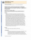 Research paper thumbnail of Modeling Genetic and Environmental Factors in Biological Systems Using Structural Equation Modeling: An Application to Energy Balance