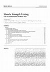 Research paper thumbnail of Muscle Strength Testing - Use of Normalization for Body Size