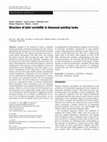 Research paper thumbnail of Structure of joint variability in bimanual pointing tasks