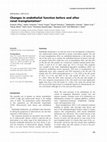 Research paper thumbnail of Changes in endothelial function before and after renal transplantation*