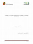 Research paper thumbnail of CUADERNILLO DE QUÍMICA GENERAL PARA LA CARRERA DE INGENIERÍA EN SISTEMAS