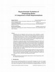 Research paper thumbnail of Hyper-heuristic Evolution of Dispatching Rules: A Comparison of Rule Representations