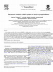 Research paper thumbnail of Paraoxon inhibits GABA uptake in brain synaptosomes