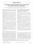 Research paper thumbnail of An empirical continuous positive airway pressure trial for suspected obstructive sleep apnea