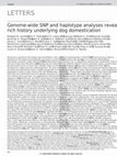 Research paper thumbnail of Genome-wide SNP and haplotype analyses reveal a rich history underlying dog domestication