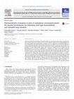 Research paper thumbnail of Pharmacokinetic evaluation in mice of amorphous itraconazole-based dry powder formulations for inhalation with high bioavailability and extended lung retention