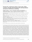 Research paper thumbnail of Tracing the evolutionary history of the mole, Talpa europaea , through mitochondrial DNA phylogeography and species distribution modelling