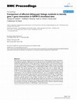 Research paper thumbnail of Comparison of affected sibling-pair linkage methods to identify gene × gene interaction in GAW15 simulated data