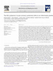 Research paper thumbnail of The HDL proteome in acute coronary syndromes shifts to an inflammatory profile