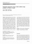 Research paper thumbnail of Functional connectivity of lynx at their southern range periphery in Ontario, Canada