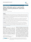 Research paper thumbnail of Alkane hydroxylase genes in psychrophile genomes and the potential for cold active catalysis