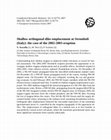 Research paper thumbnail of Shallow orthogonal dike emplacement at Stromboli (Italy): the case of the 2002-2003 eruption