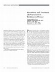 Research paper thumbnail of Prevalence and Treatment of Depression in Parkinson's Disease