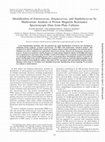 Research paper thumbnail of Identification of Enterococcus, Streptococcus, and Staphylococcus by Multivariate Analysis of Proton Magnetic Resonance Spectroscopic Data from Plate Cultures