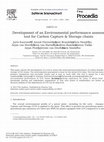 Research paper thumbnail of Development of an Environmental Performance Assessment tool for Carbon Capture &amp; Storage chains