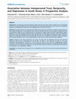 Research paper thumbnail of Association between Interpersonal Trust, Reciprocity, and Depression in South Korea: A Prospective Analysis