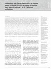 Research paper thumbnail of Epidemiologic and clinical characteristics of pregnant women living with HIV/AIDS in a region of Southern Brazil where the subtype C of HIV-1 infection predominates