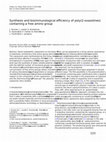 Research paper thumbnail of Synthesis and bioimmunological efficiency of poly(2-oxazolines) containing a free amino group