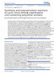 Research paper thumbnail of Synthesis and polymerization reactions of cyclic imino ethers. II. Preparation of novel hyperbranched polymers from AB2 monomers of 2-oxazoline type with nonequivalent B units