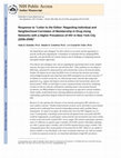 Research paper thumbnail of Response to Letter to the Editor: regarding “Individual and Neighborhood Correlates of Membership in Drug-Using Networks With a Higher Prevalence of Human Immunodeficiency Virus (2006–2009)”