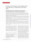 Research paper thumbnail of Incidence and Prevalence of Intrasubtype HIV-1 Dual Infection in At-Risk Men in the United States